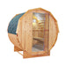 Thermora Large Premium American White Oak Outdoor Wooden Barrel Sauna With 4.5KW Sauna Heater (SAK45968) - Elite Recovery Wellness