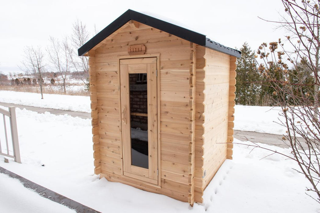 LeisureCraft Granby Cabin Sauna – 2–3 Person Outdoor Cedar Sauna