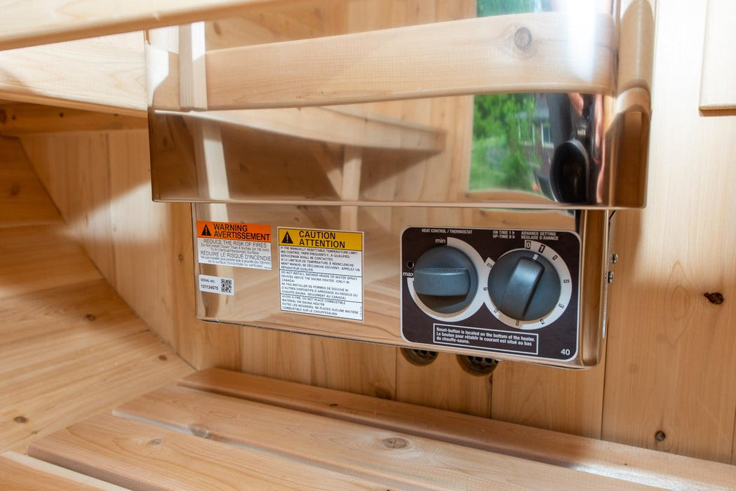 Leisurecraft Timber Harmony 4 Person Outdoor Barrel Sauna