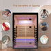 Thermora Flux Luxury 2 - Person Canadian Hemlock Wood Far Infrared Home Sauna (SAK02184) - Elite Recovery Wellness