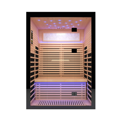 Thermora Flux Luxury 2 - Person Canadian Hemlock Wood Far Infrared Home Sauna (SAK02184) - Elite Recovery Wellness