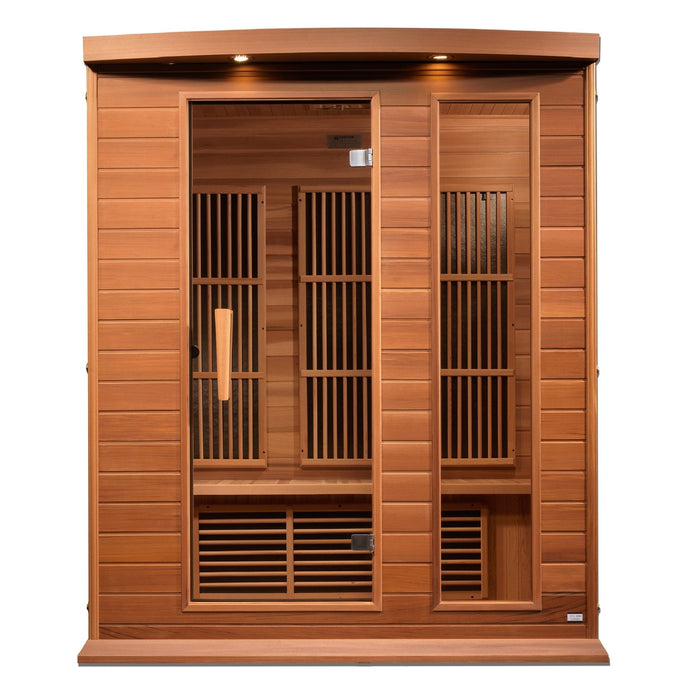 Maxxus 3-Person Near Zero EMF FAR Infrared Sauna – Canadian Hemlock