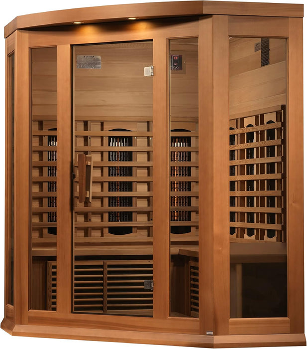 Maxxus MX-M356-01-FS Full Spectrum 3-Person Infrared Sauna – Canadian Hemlock