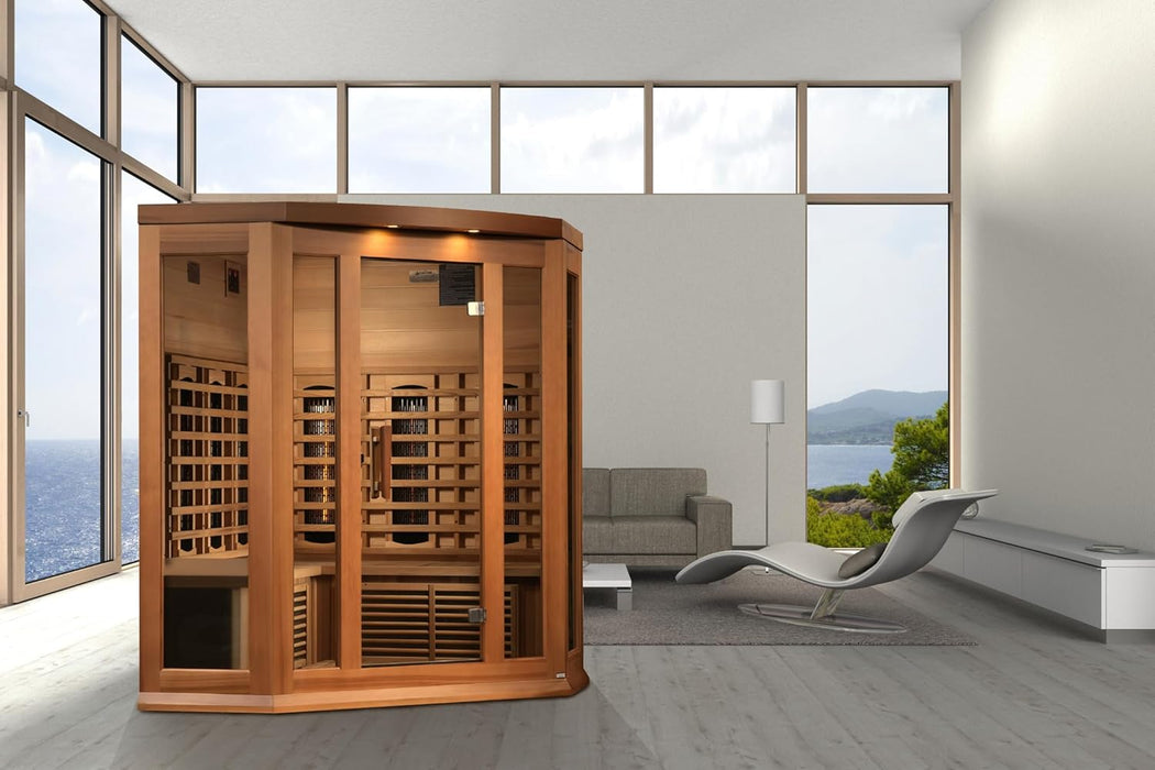 Maxxus MX-M356-01-FS Full Spectrum 3-Person Infrared Sauna – Canadian Hemlock
