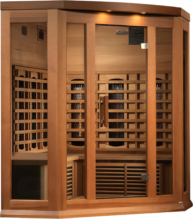 Maxxus MX-M356-01-FS Full Spectrum 3-Person Infrared Sauna – Canadian Hemlock