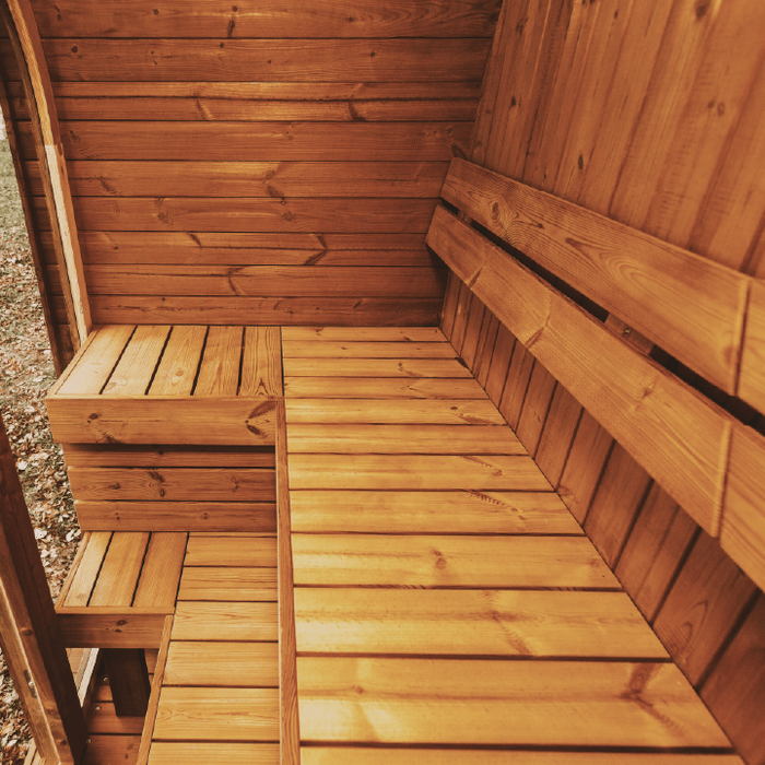 Patio Elegance Outdoor Sauna MW12 ThermoWood for Your Perfect Backyard Retreat - Elite Recovery Wellness