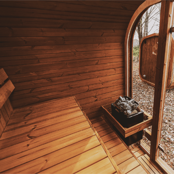 Patio Elegance MW16 ThermoWood Outdoor Sauna - Premium Outdoor Relaxation Experience - Elite Recovery Wellness