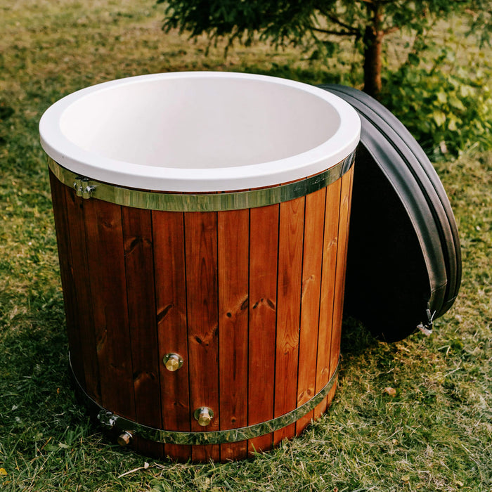 Premium 1-Person Fully-Assembled ThermoWood Cold Plunge Tub (SAK80914) - Elite Recovery Wellness