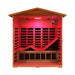 Thermora Luxury 3 - Person Outdoor Mahogany Full Spectrum Ultra - Low EMF FAR Infrared Sauna With Chromotherapy And Bluetooth Speakers (SAK83460) - Elite Recovery Wellness