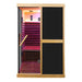 Thermora Premium Large 2 - Person V - Shaped FAR Infrared Sauna Room With Double Glass Doors, 1980W (SAK96413) - Elite Recovery Wellness