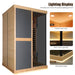 Thermora Premium Large 2 - Person V - Shaped FAR Infrared Sauna Room With Double Glass Doors, 1980W (SAK96413) - Elite Recovery Wellness