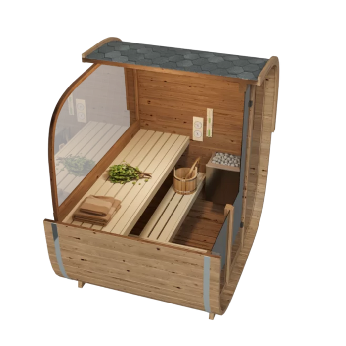 SAUNA EVOLUTION® Square Sauna Minimalist Refresh 6