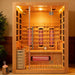 Rövia Aurora 3 - Person Indoor Hybrid Sauna Room With Infrared And 4.5KW Steam Heater (SAK41592) - Elite Recovery Wellness