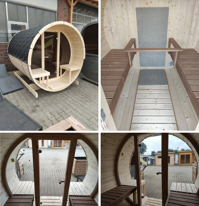 SAUNA EVOLUTION® Barrel Sauna Serenity Nature Air 7