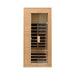 Thermora Elara Premium 1 - Person Indoor Low EMF FAR Infrared Heat Hemlock Wood Personal Home Spa Sauna, 1200W (SAK27463) - Elite Recovery Wellness