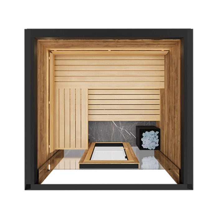 ThermaSol Fortis Fully - Assembled 4 - Person Outdoor Sauna Cabin [Made - To - Order] [14 - FORTIS] (SAK35896) - Elite Recovery Wellness