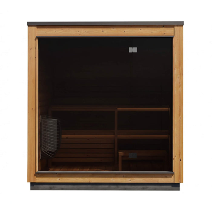 ThermaSol Nordic Dawn 4 - Person Fully - Assembled Outdoor Sauna Cabin [Made - To - Order] [14 - KIR - 4555] (SAK82057) - Elite Recovery Wellness