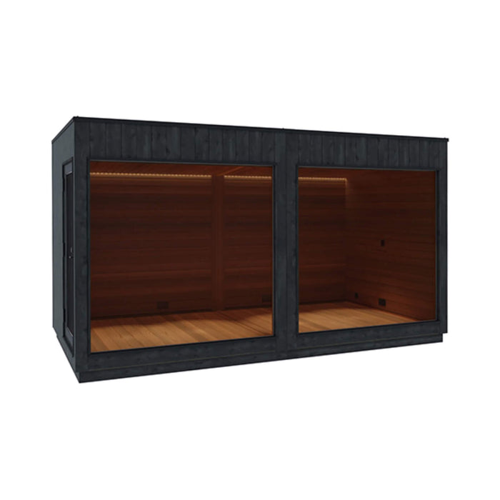 ThermaSol Nordic Misty XL 1 - Entrance Outdoor Sauna Lounge [Made - To - Order] [14 - KIR - 3879/80] (SAK19046) - Elite Recovery Wellness