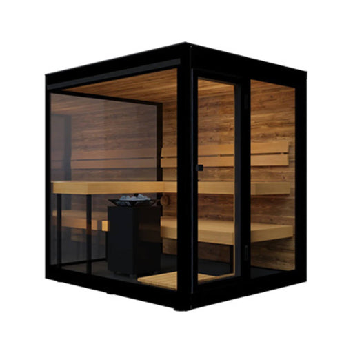 ThermaSol Vue 4 - Person Outdoor Mirrored Glass Sauna [14 - VUEDL/R] (SAK84963) - Elite Recovery Wellness