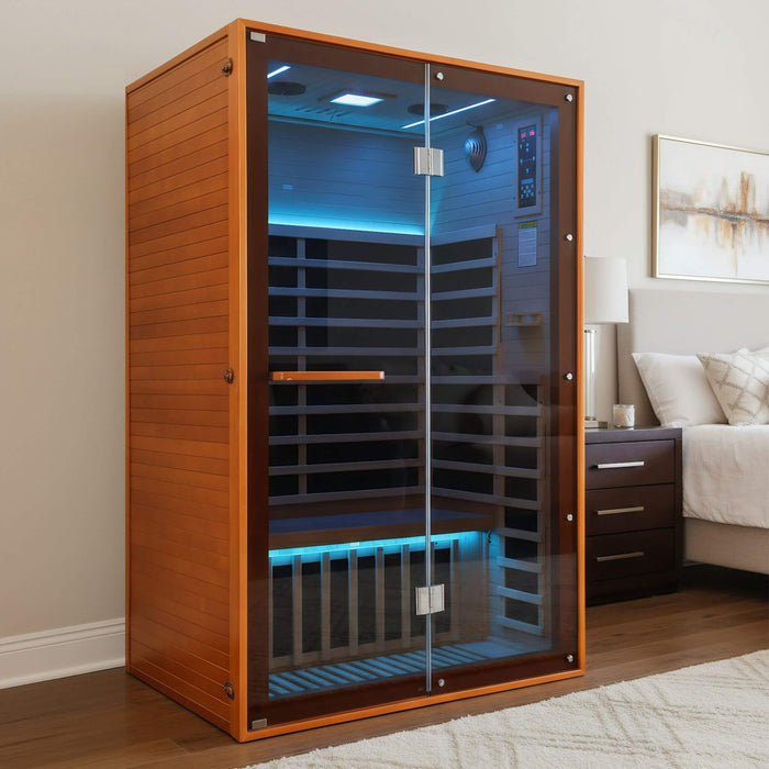 Thermora Fontaine 2-Person Infrared Sauna with Glass Front