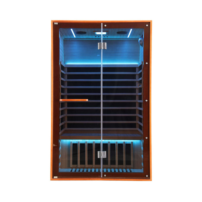 Thermora Fontaine 2-Person Infrared Sauna with Glass Front