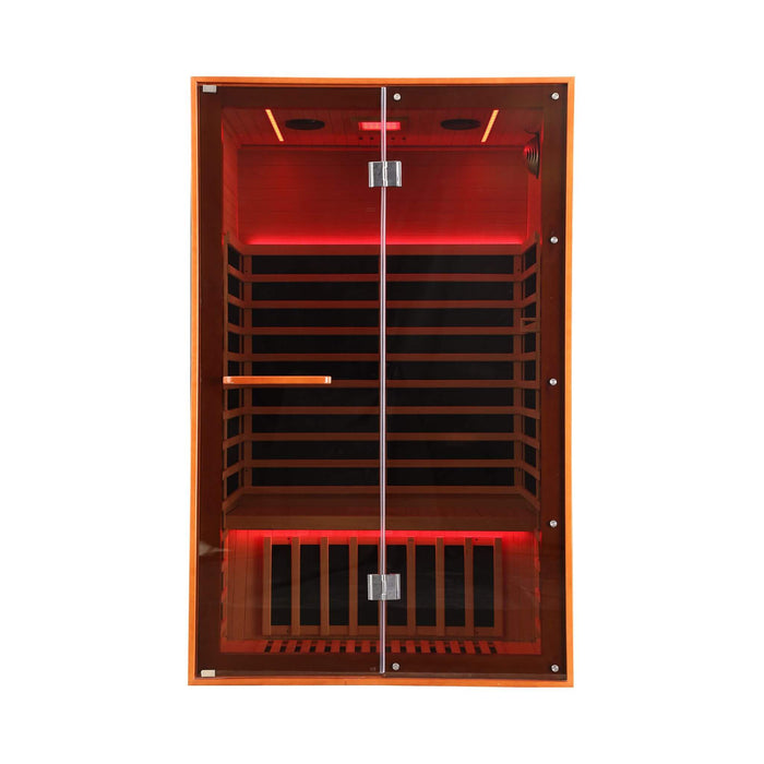 Thermora Fontaine 2-Person Infrared Sauna with Glass Front
