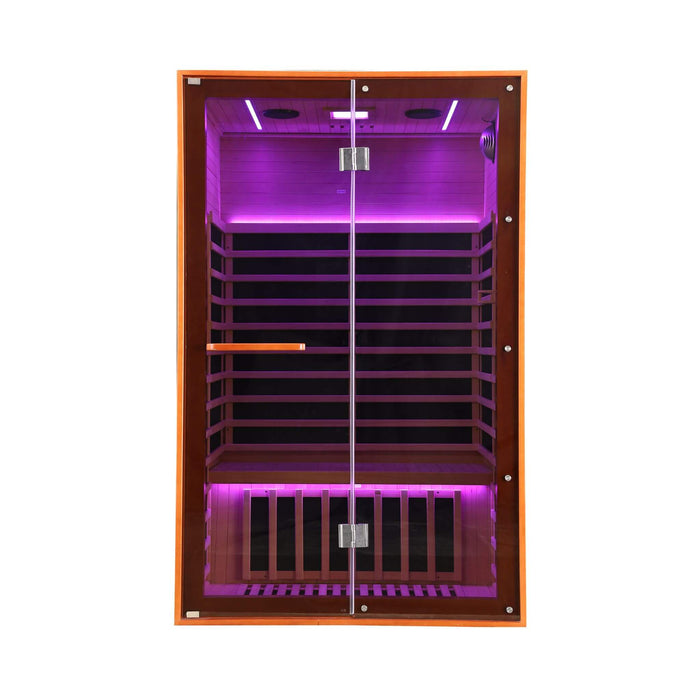 Thermora Fontaine 2-Person Infrared Sauna with Glass Front