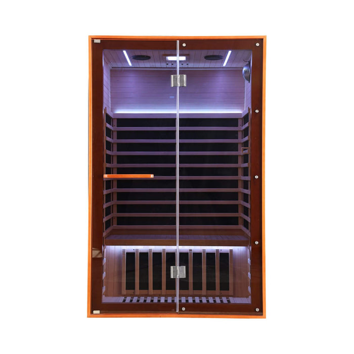 Thermora Fontaine 2-Person Infrared Sauna with Glass Front
