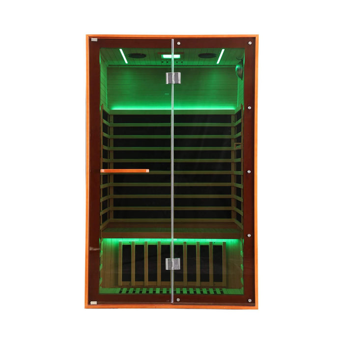 Thermora Fontaine 2-Person Infrared Sauna with Glass Front