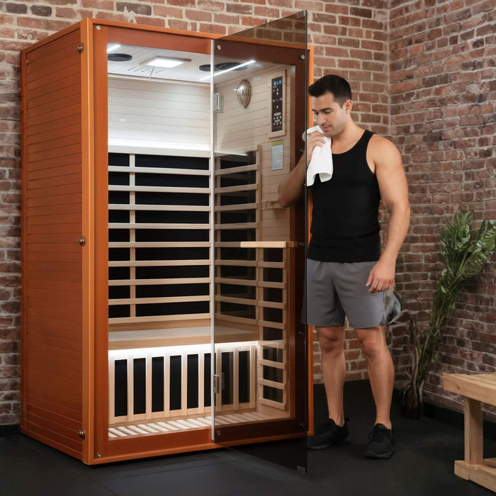 Thermora Fontaine 2-Person Infrared Sauna with Glass Front