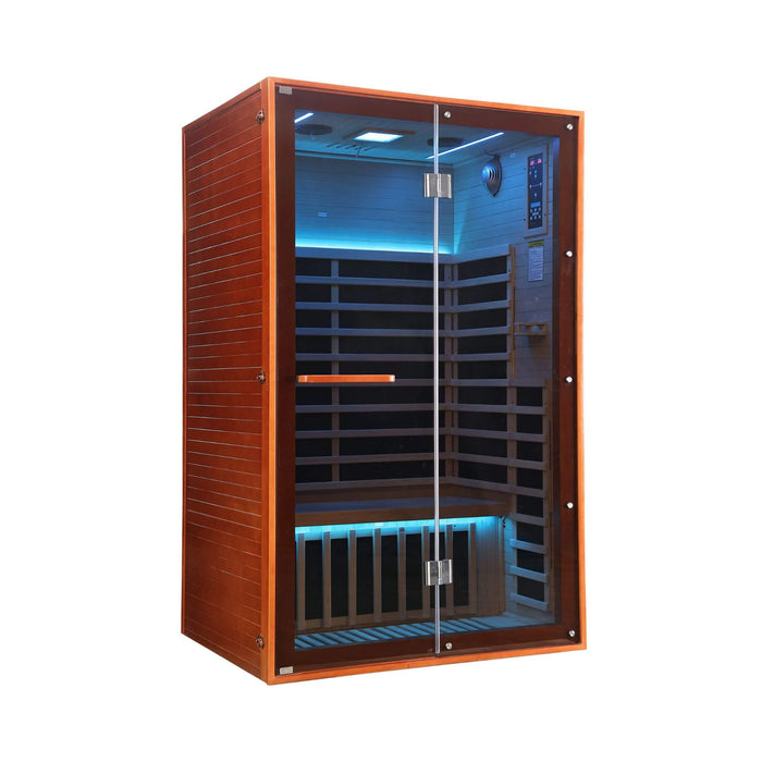 Thermora Fontaine 2-Person Infrared Sauna with Glass Front
