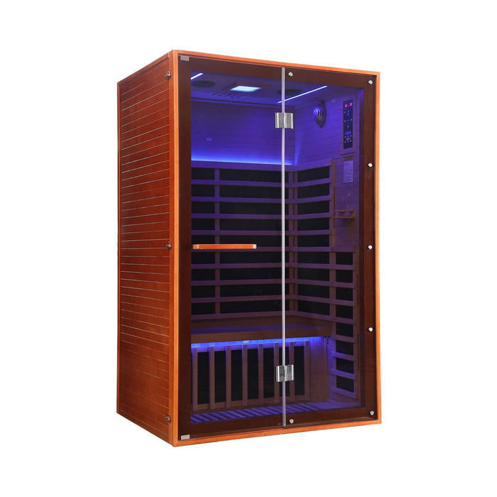 Thermora Fontaine 2-Person Infrared Sauna with Glass Front