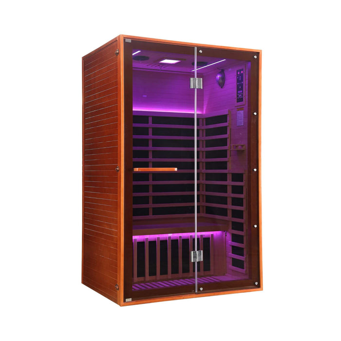 Thermora Fontaine 2-Person Infrared Sauna with Glass Front