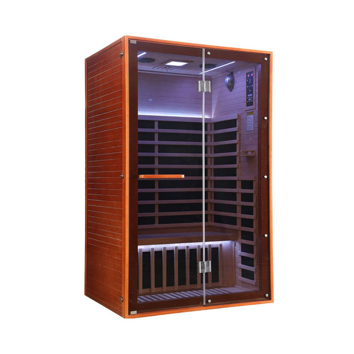 Thermora Fontaine 2-Person Infrared Sauna with Glass Front