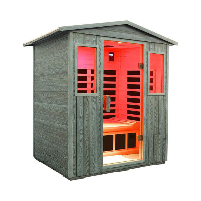 Thermora 3-Person Full-Spectrum Low EMF Carbonized Composite Infrared Sauna Room With Bluetooth Speakers (SAK85120)