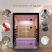 Thermora Luxury 2 - Person Canadian Hemlock Wood Far Infrared Home Sauna (SAK56874) - Elite Recovery Wellness