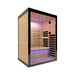 Thermora Luxury 2 - Person Canadian Hemlock Wood Far Infrared Home Sauna (SAK56874) - Elite Recovery Wellness