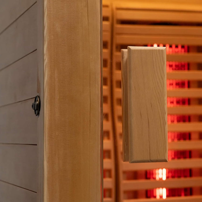Rövia Luma 2 - Person Indoor Hybrid Sauna Room With Infrared And 3.5KW Steam Heater (SAK83750) - Elite Recovery Wellness