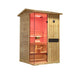 Thermora Premium 2 - Person Outdoor Wooden Steam Sauna Room With Smart Control Panel And Bluetooth Audio (SAK52918) - Elite Recovery Wellness