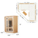 Thermora Norix Premium 2 - Person Corner Space Infrared Wooden Sauna Room With Bluetooth Speakers, 1600W (SAK81524) - Elite Recovery Wellness