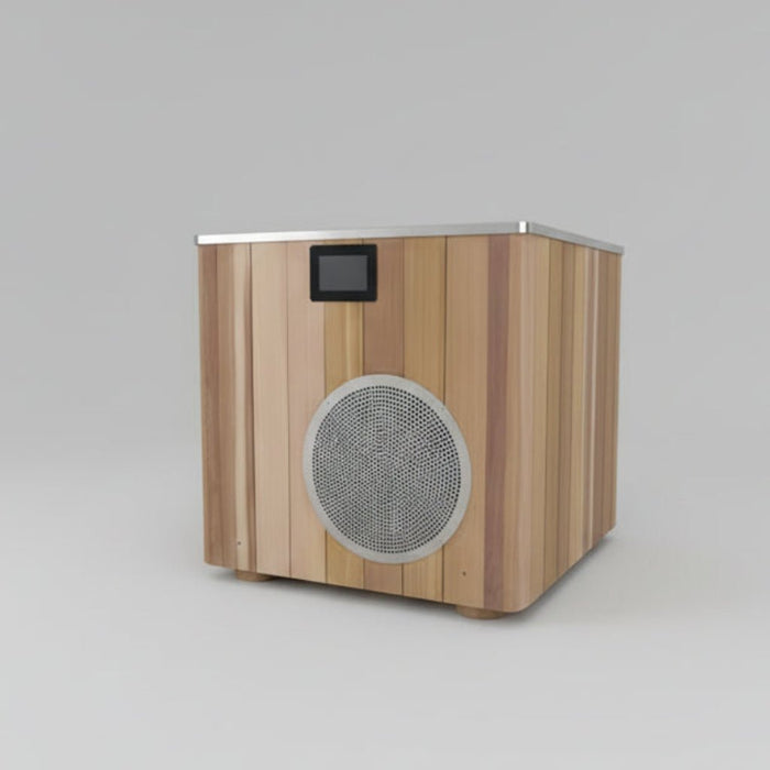 Wood/Stainless Steel Plunge Pool With Integrated Chiller/Heater - Elite Recovery Wellness