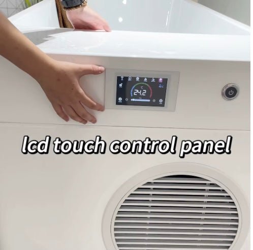 Wood/Stainless Steel Plunge Pool With Integrated Chiller/Heater - Elite Recovery Wellness